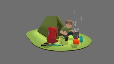 Camping Frühling Kaufen Lizenzgebühren frei 3d Modell Beckygibson 5abc150 3d print model - Mito3D