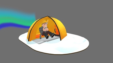 camping - winter buy royalty free 3d model beckygibson eaeed7a 3d print model - Mito3D