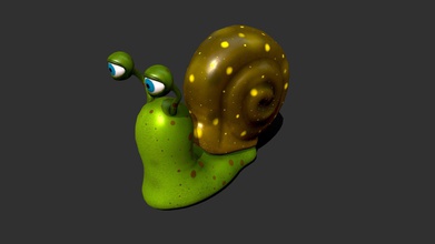 candy lumaca - modello 3d talaei 93b3235 cute little snail 3dmodel materiale texture 3d print model - Mito3D