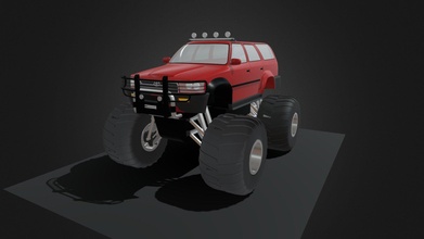car monster - download free 3d model 3ddomino 66fea87 3d print model - Mito3D