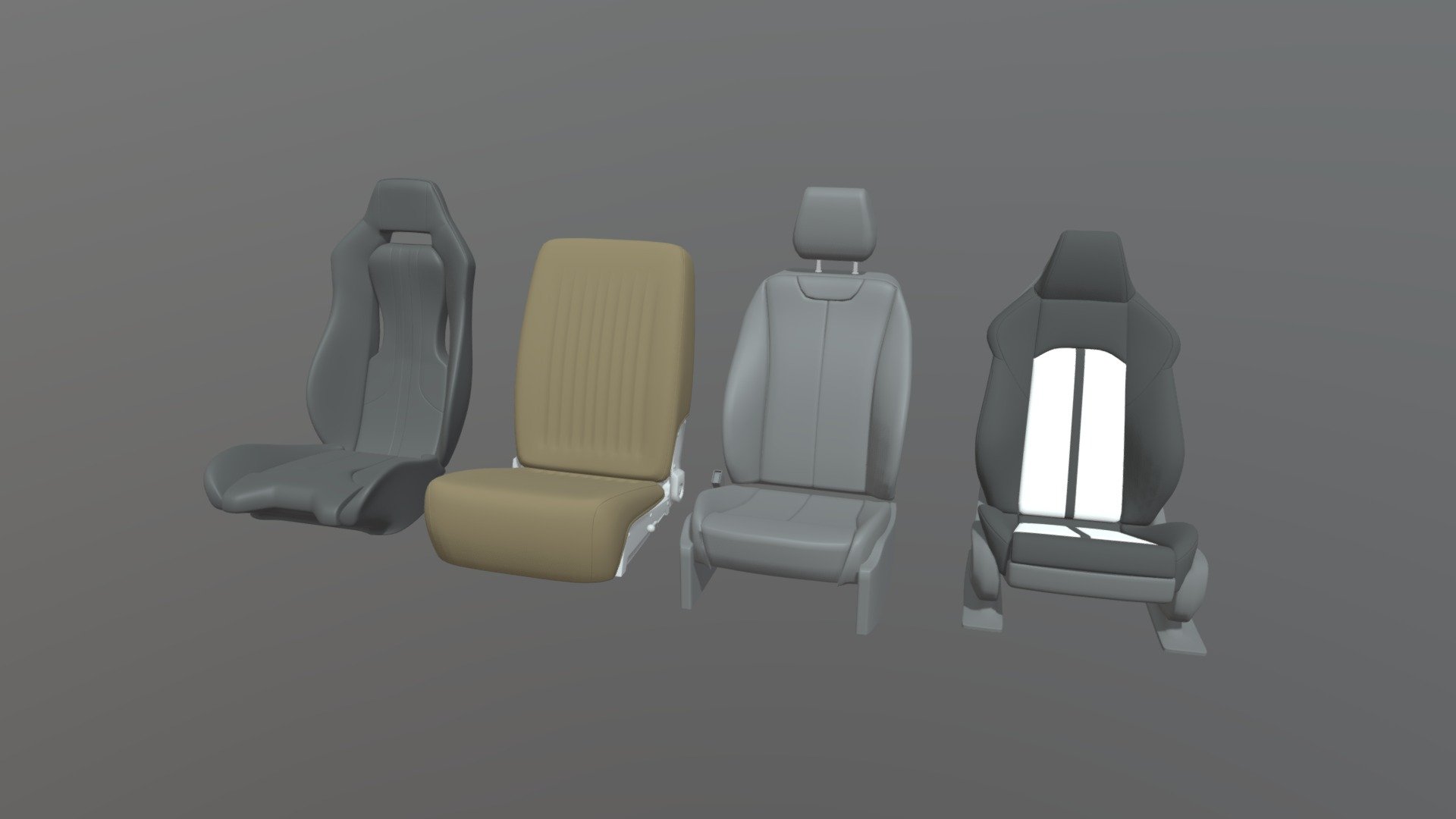 car seat pack - buy royalty free 3d model viperjr3d automobile style printing drive fast car-seat 3D print model - Mito3D