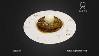 caramelized apple tart tavern62 - 3d model kabaq augmented reality food 4a0afa0 3d print model - Mito3D
