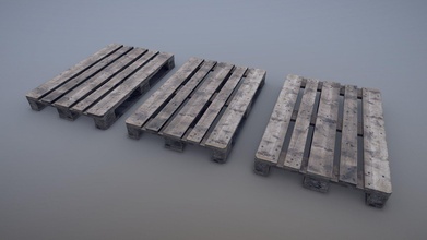 cargo wood pallets eur epal vr3 - buy royalty free 3d model tivsol de27612 3d print model - Mito3D