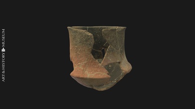 carinated vase flaring rim - pg20001384 download free 3d model royal museums art history kmkg-mrah 1916075 concerns type 5b biconical pot typology el argar culture siret brothers excavated southeast spain these hand shaped vessels associated funerary contexts regularly found together 3 bowls ceramic characterized dark polished metallic surface inv n find object museum s online catalog carmentis 3d print model - Mito3D