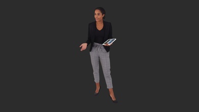 carla posed 018 - standing 3d business woman buy royalty free model renderpeople 3ddda08 3d print model - Mito3D