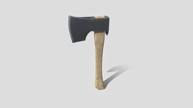 carpenter axe game ready - buy royalty free 3d model pbr studio pbrgameready 5795251 3d print model - Mito3D