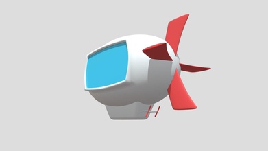 karikatür zeplin satın almak telif Bedava 3d model Philip fırtına xingyun777 gökyüzü türbin uçan uçak balon kanatlar uçuş seyahat keşif balonu yönlendirilebilir gaz torbası aerostat 3d print model - Mito3D