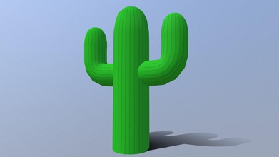 dessin animé les cactus - téléchargement gratuit modèle 3d rasendan e89b9fd cactai fait désert envoirment stylisé coloré de bande dessinée 3d print model - Mito3D