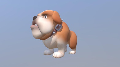 cartoon dog - buy royalty free 3d model tingting er 7fcf3ce 3d print model - Mito3D