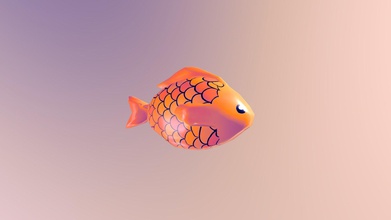 dibujos animados de pescado - descargar gratis 3d modelo dwaalinkt 08cc55f modelado blender 3d print model - Mito3D