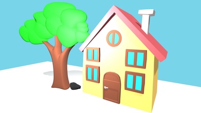 dibujos animados casa descargar gratis 3d modelo mezcla vijay vijayprakash 0af810c 3d print model - Mito3D
