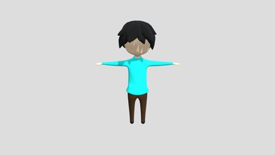 cartoon male character model - download free 3d mahmood34 f8860af used my project withering github link https githubcom witheringthegame proportions inspired toon legend zelda wind waker 3d print model - Mito3D