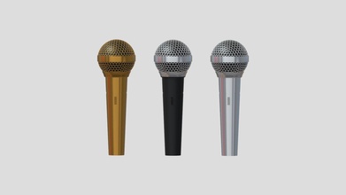 cartoon microphone - buy royalty free 3d model philip storm xingyun777 faece4f speaker singer broadcast stage electronics audio mike dynamic public mic amplifier sing loud announcement condenser address transducer 3d print model - Mito3D