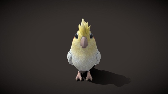 cartoon parrot bird 3d model - buy royalty free 3ddisco toon cute animals crest nature feather cockatoo cockatiel lowpoly animal nymphicus-hollandicus nymphicus hollandicus weiro weiro-bird quarrion cartoon-parrot-bird 3d print model - Mito3D