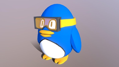 cartoon penguin character model - download free 3d rasendan f9ace9a stylized colorful toy 3d print model - Mito3D