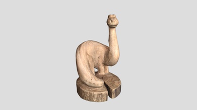 carved dinosaur photogrammetry - 3d model brendan rourker fe055fb 3d print model - Mito3D