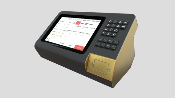 cash register - buy royalty free 3d model chakkitpp coin money point smart store business sale pos shop screen 3d print model - Mito3D