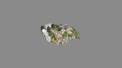 castillo otonel - 3d-Modell alberto marco bexx f28f25e levantamiento fotogram trico con dron del el municipio cortes pall s provincia valencia 3d print model - Mito3D