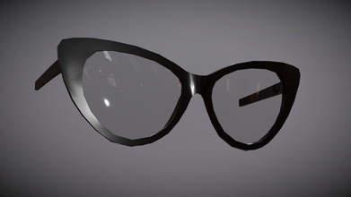 cat eye glasses - download free 3d model maximkuzlin 2db7e23 3d print model - Mito3D