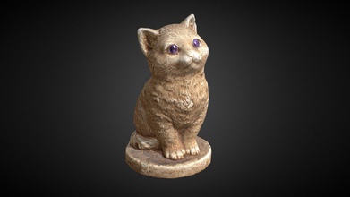 cat figurine - 3d model alexander guryev gals 5a53fc6 photogrammetry tuned substance painter 3d print model - Mito3D