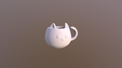 cat mug baking homework - download free 3d model necrodream 60dcc5f 3d print model - Mito3D
