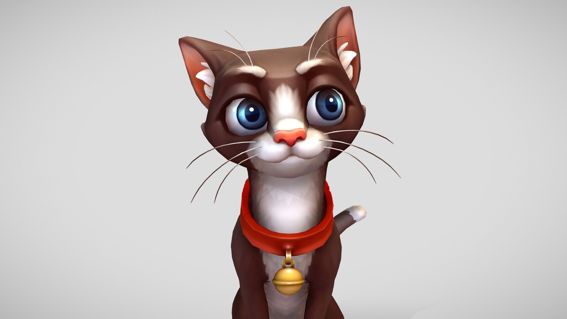 cat shorthair - buy royalty free 3d model by josediaz short cute haired cartoon 3D print model - Mito3D