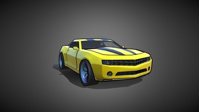 cell-shading lowpoly car - buy royalty free 3d model morfinmaus 996e9e0 3d print model - Mito3D