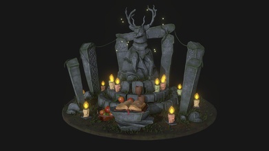 celtic altar gods - 3d model simona todorova dff656e 3d print model - Mito3D