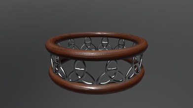 celtic ring - 3d model triton24698 92b5840 sooooo some speedmodelling pbr textures made maya substance painter 3d print model - Mito3D