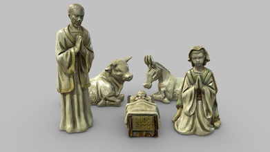 ceramic nativity scene bel porcelain figurines - buy royalty free 3d model ximo vilaplana ximovilaplana d416e4a 3d print model - Mito3D