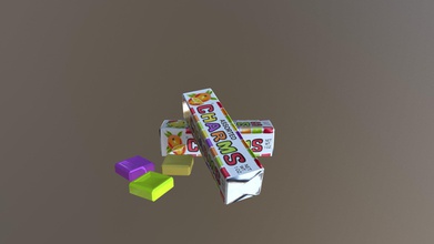 chams candy - modèle 3d a0 inventaire b8111c9 bonbons blender coat photoshop 3d print model - Mito3D