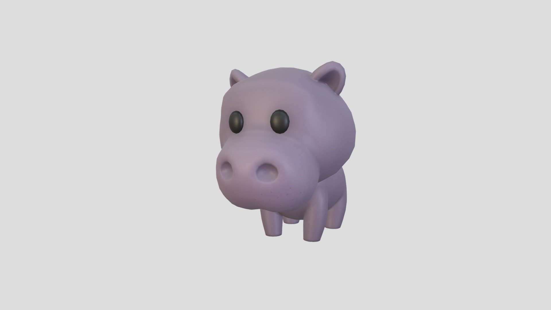 character062 hippo - buy royalty free 3d model balucg 86e8fdb 3D print model - Mito3D