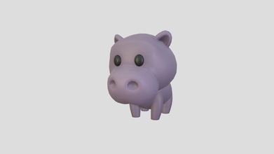 character062 hippopotame acheter royalties libre 3d modèle balucg 86e8fdb 3d print model - Mito3D