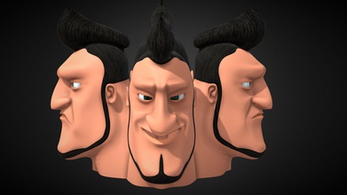 character head strongman - download free 3d model shakiller 3b8dee4 3d print model - Mito3D