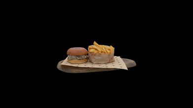 cheese burger fries side - buy royalty free 3d model ar catalogs nimrodyar c987468 photogrammetry fat cow tel aviv 4 angles 220 pics iso 200 f 8 30mm 3d print model - Mito3D