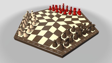chess players - buy royalty free 3d model shubbak3d c76ea2d boardgames boardgame player chessboard game 3d print model - Mito3D