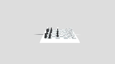chess scene - 3d model nathanaelpotoski 140d3fb low poly have been working 3d print model - Mito3D