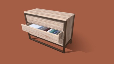chest drawers game assets - buy royalty free 3d model me&my3d ieva lickiene cdc1093 3d print model - Mito3D