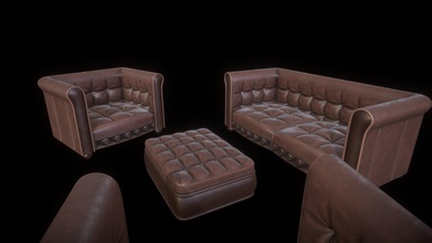 chesterfield set lounge - scarica gratis 3d modello jakoza moet 36ac2ea design a prova di qualche tecnica progettazione 30 secondi qualsiasi &hellip successo programma maya + sostanza pittore 3d print model - Mito3D