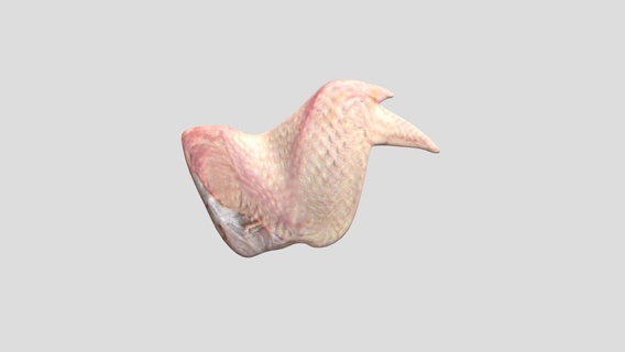 chicken wing - buy royalty free 3d model 3dlowpoly food turkey fry wings supermarket realistic kitchen fillet miscellaneous fried nugget crispy hypermarket lowpoly poly gameready 3d print model - Mito3D