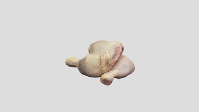chickenleg - buy royalty free 3d model 3polies dab287f scene information scanned asset using photogrammetry materials unwrapped due scanning process bottom side might not textured textures diffuse 8192 x specular normal 3d print model - Mito3D