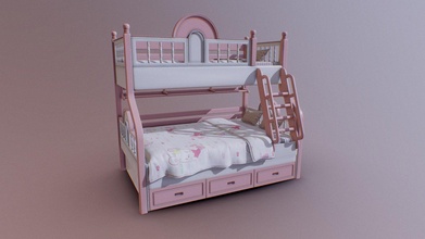 crianças cama baixar livre 3d modelo dardo 690711d 3d print model - Mito3D