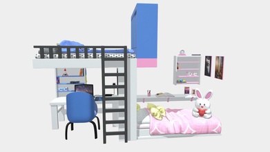children bedroom boy girl lp+se - buy royalty free 3d model lukas boban lukasboban ad56703 3d print model - Mito3D