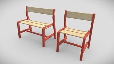 childrens bench chair yupperlig - buy royalty free 3d model sanya laneev lansvision2 03f5ca8 3d print model - Mito3D