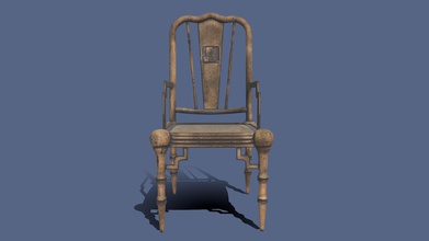 chinese armchair - buy royalty free 3d model mattruszala ecafbc6 high-backed painted armchairs rustic patina inspired based 18th century wooden chair design crane seal imprinted its back original created 3ds max details were added zbrush textured substance painter 2k resolution photoshop detailed version can found here https wwwartstationcom artwork 0nywz8 3d print model - Mito3D