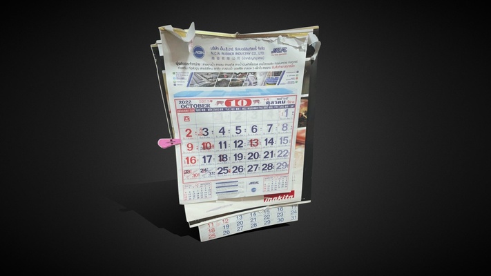 chinese calendar - buy royalty free 3d model by kimtuekp office time day furniture thailand decor year homemade thai month thaiart sketchup low-poly minecraft art lowpoly gameasset home 3dmodel sketchfab interior gameready thaimodel chinesecalendar khnaithy thai3d omedlsaammiti omedlcchaakkhnaithy 3d print model - Mito3D