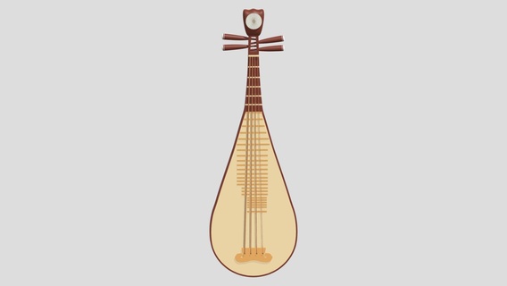 chinese instruments pipa - buy royalty free 3d model philip storm xingyun777 music instrument ancient vintage retro asia string sports acoustic china orchestra east tool traditional musician folk plucked stringed art usical cartono 3d print model - Mito3D