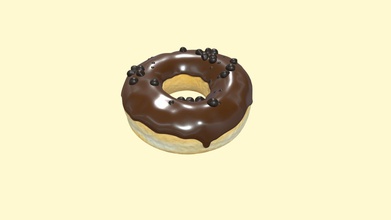 chocolate chip donut - descargar gratis 3d modelo de felix yadomi felixyadomi 3ac7f7e delicioso hecho licuadora 3d print model - Mito3D