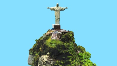 İsa kurtarıcı Cristo yönetici Rio Janeiro satın almak telif Bedava 3d model libantiel Brezilya Paul miras Silva park maket Ulusal isa Yazdır heykel Kosta 3d print model - Mito3D