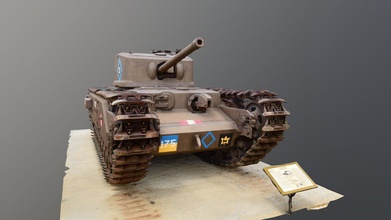 Churchill Panzer Militär Museen Kanada 3d Modell Erinnerung Anker Memoryanchor d8c0917 3d print model - Mito3D